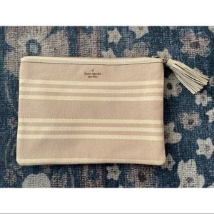 Kate Spade Larchmont Avenue Fabric Stripe Clutch